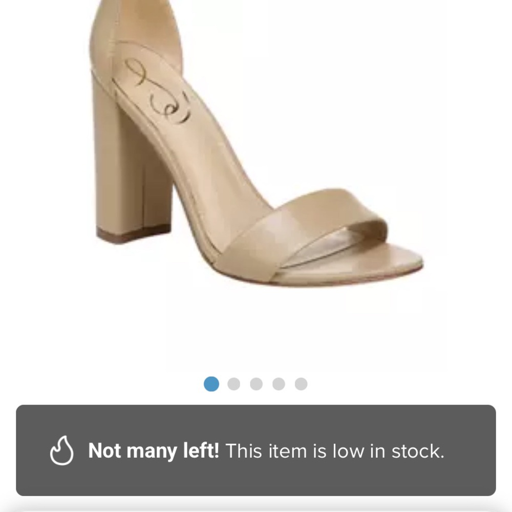 Sam Edelman women’s tan ankle strap heels size 7 3” heel - Picture 8 of 8